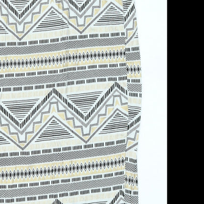 Atmosphere Womens Gold Geometric  Straight & Pencil Skirt Size 6