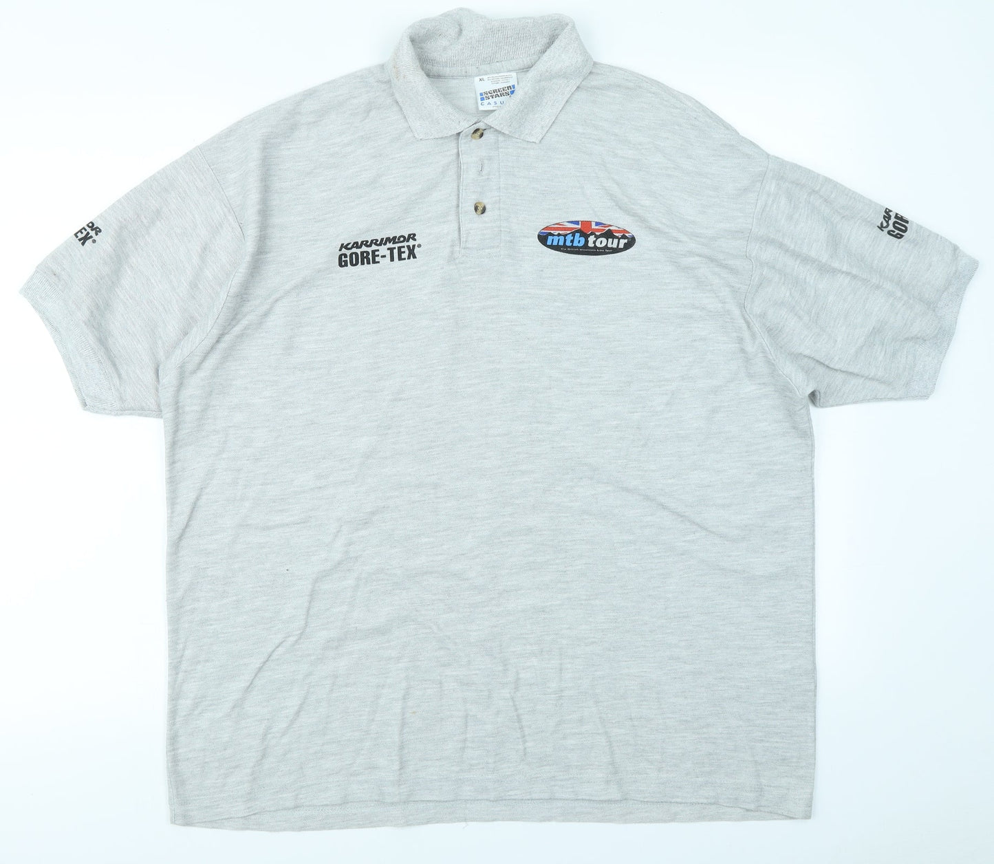 Screen Stars Mens Grey    Polo Size XL