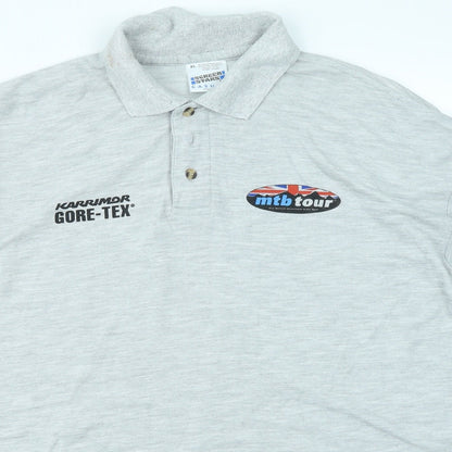 Screen Stars Mens Grey    Polo Size XL