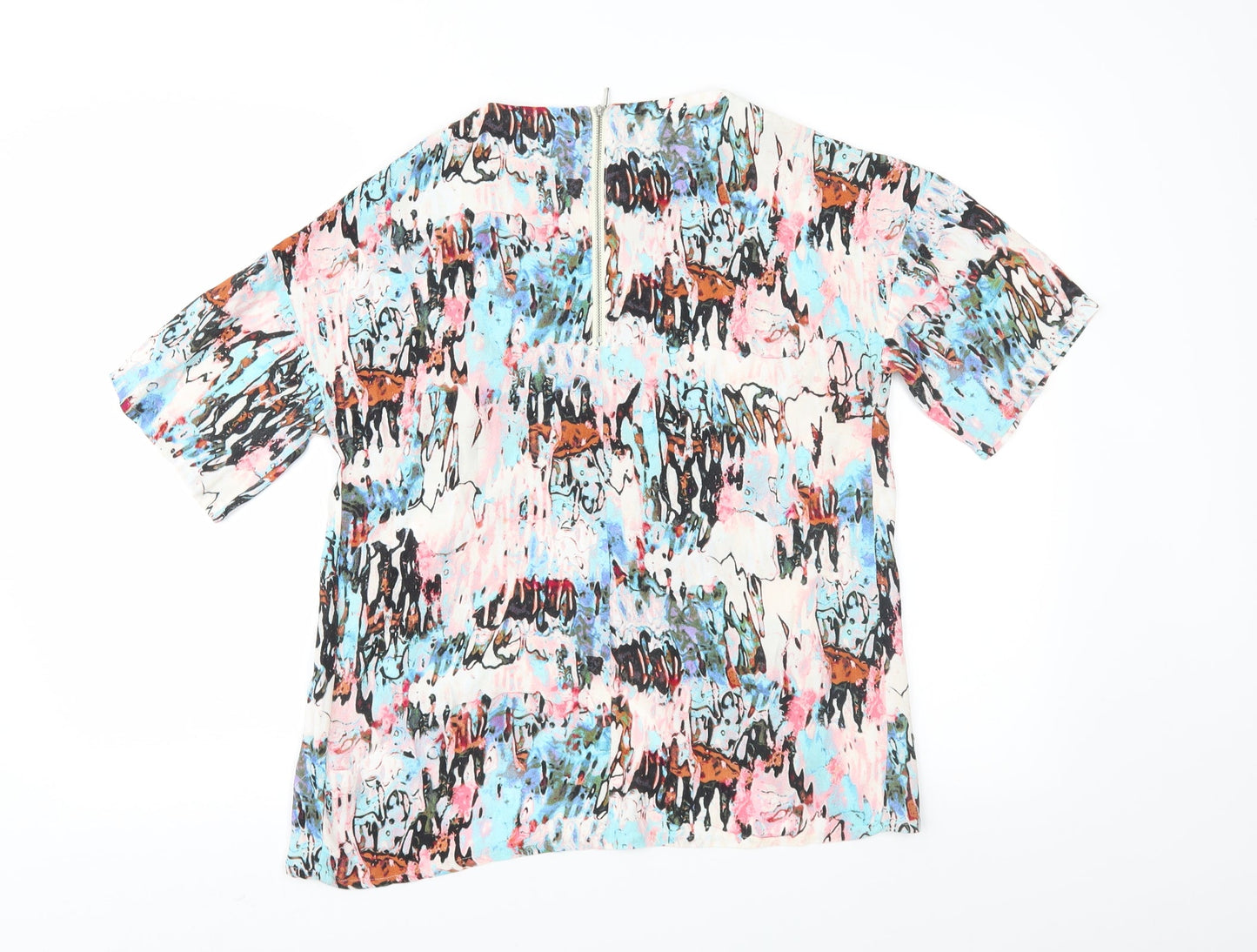 Womens UK Size 8 French Connection Multicoloured Basic Blouse