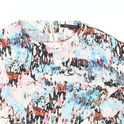 Womens UK Size 8 French Connection Multicoloured Basic Blouse