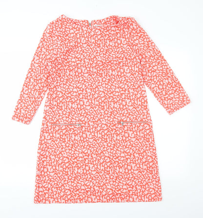 Marilyn&John Womens Orange Animal Print  A-Line  Size M