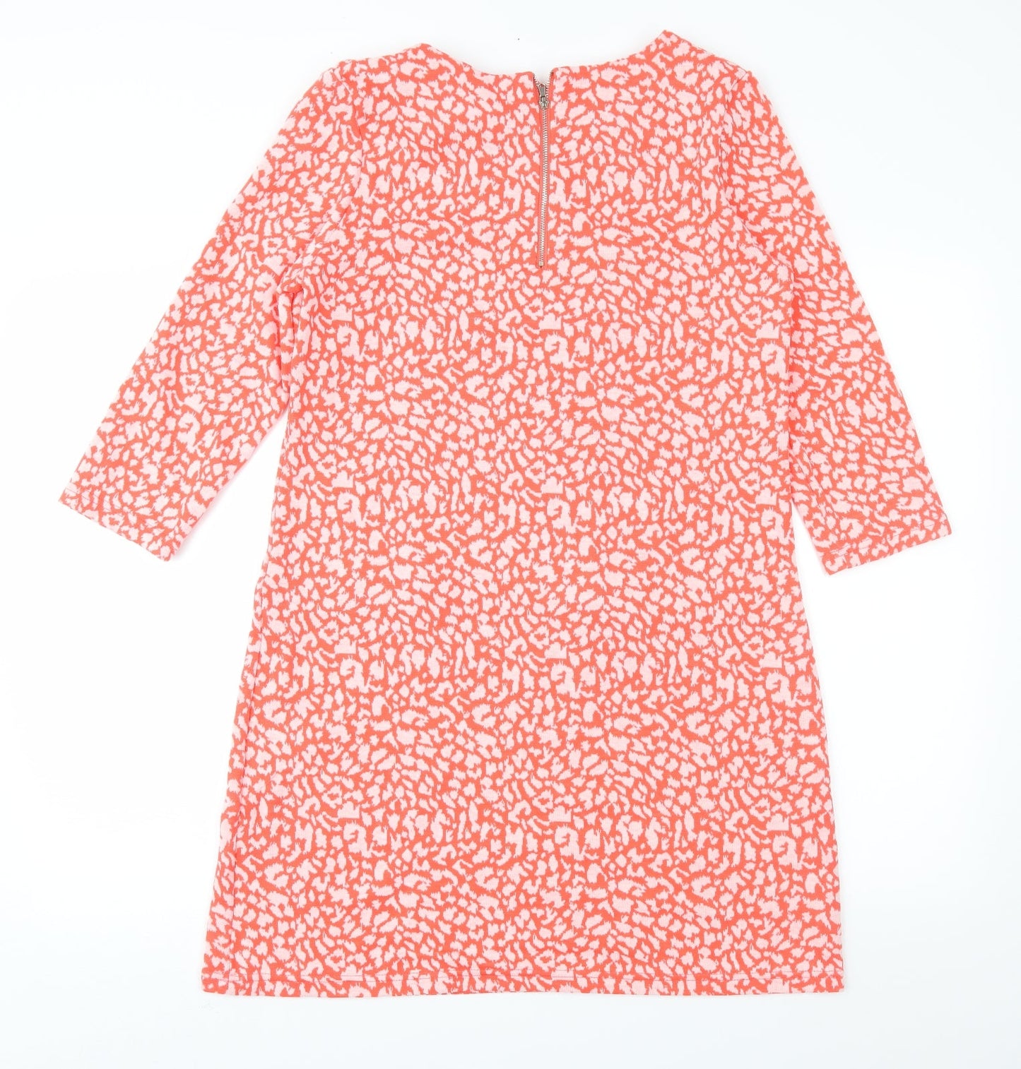 Marilyn&John Womens Orange Animal Print  A-Line  Size M