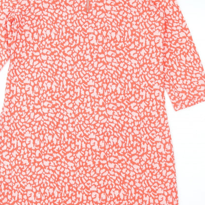 Marilyn&John Womens Orange Animal Print  A-Line  Size M