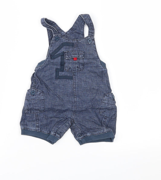 Tu Baby Blue  Denim Romper One-Piece Size 3-6 Months