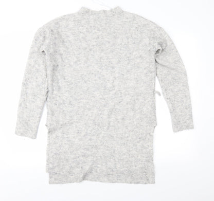 Papaya Womens Grey  Knit Tunic Jumper Size M