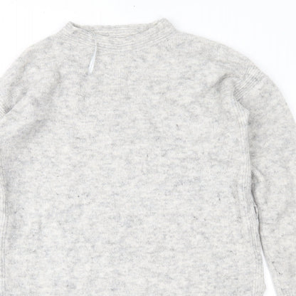 Papaya Womens Grey  Knit Tunic Jumper Size M