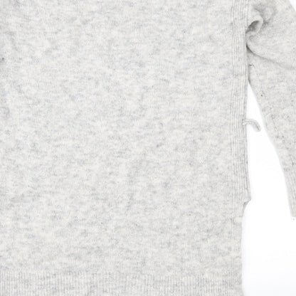 Papaya Womens Grey  Knit Tunic Jumper Size M