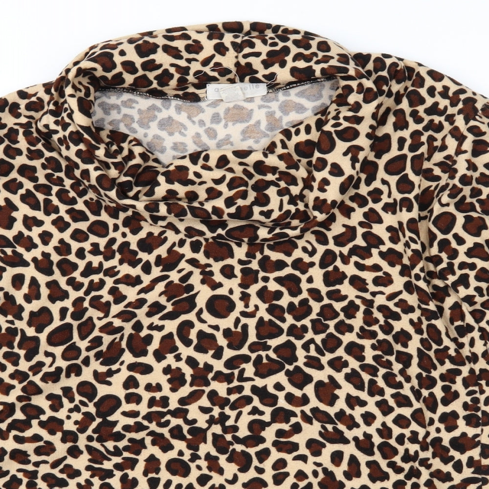 Womens UK Size L Annabelle Brown Basic Blouse