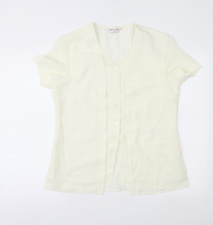 Bonmarché Womens Ivory   Basic Blouse Size 12