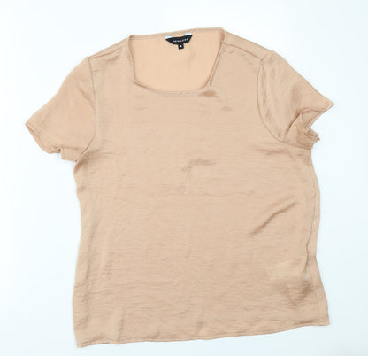 Womens UK Size 8 New Look Orange Tunic Blouse
