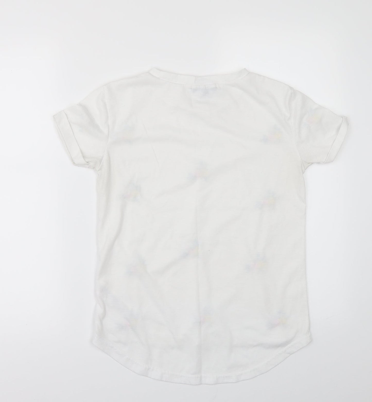 Womens UK Size 6 CAMEO ROSE White Basic T-Shirt
