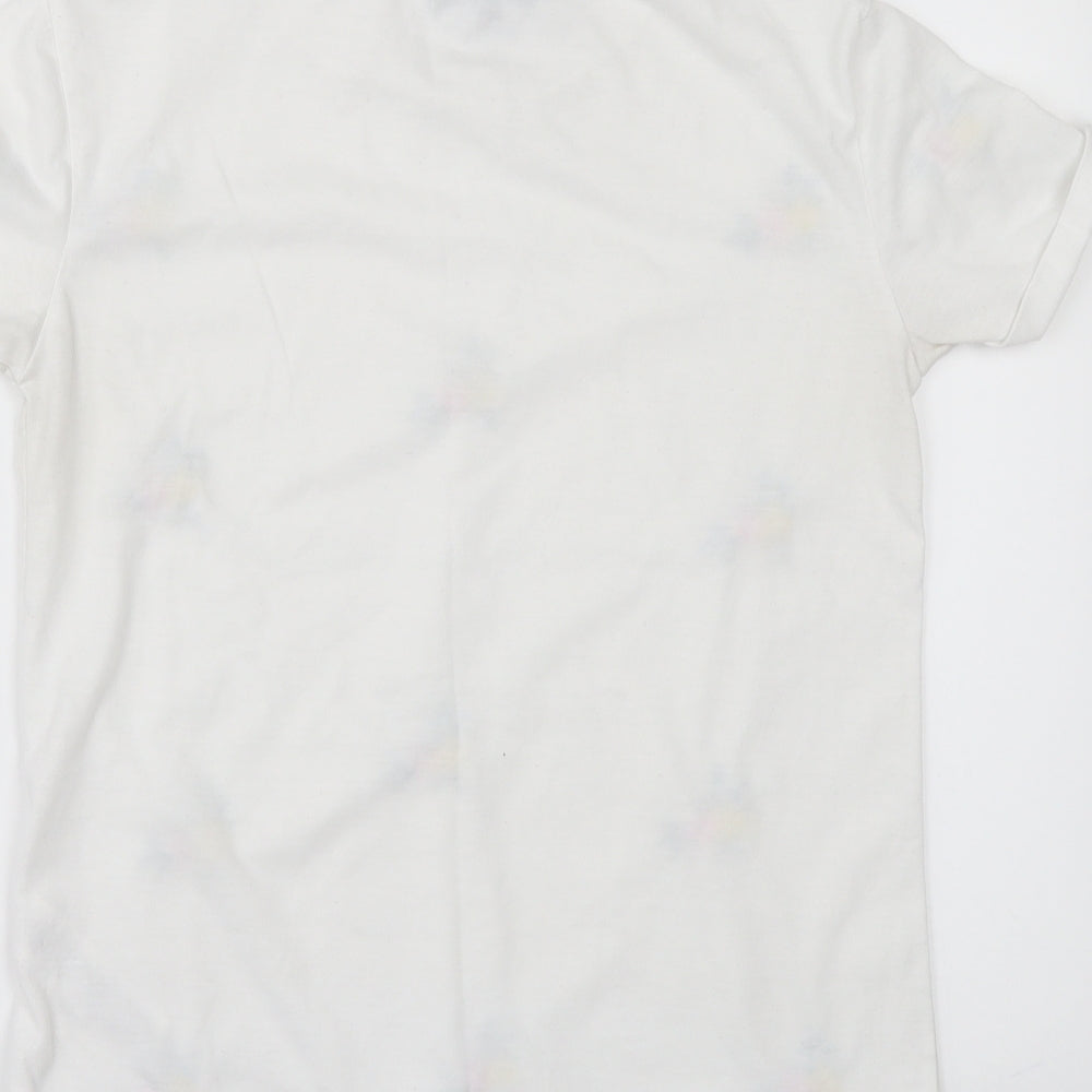 Womens UK Size 6 CAMEO ROSE White Basic T-Shirt