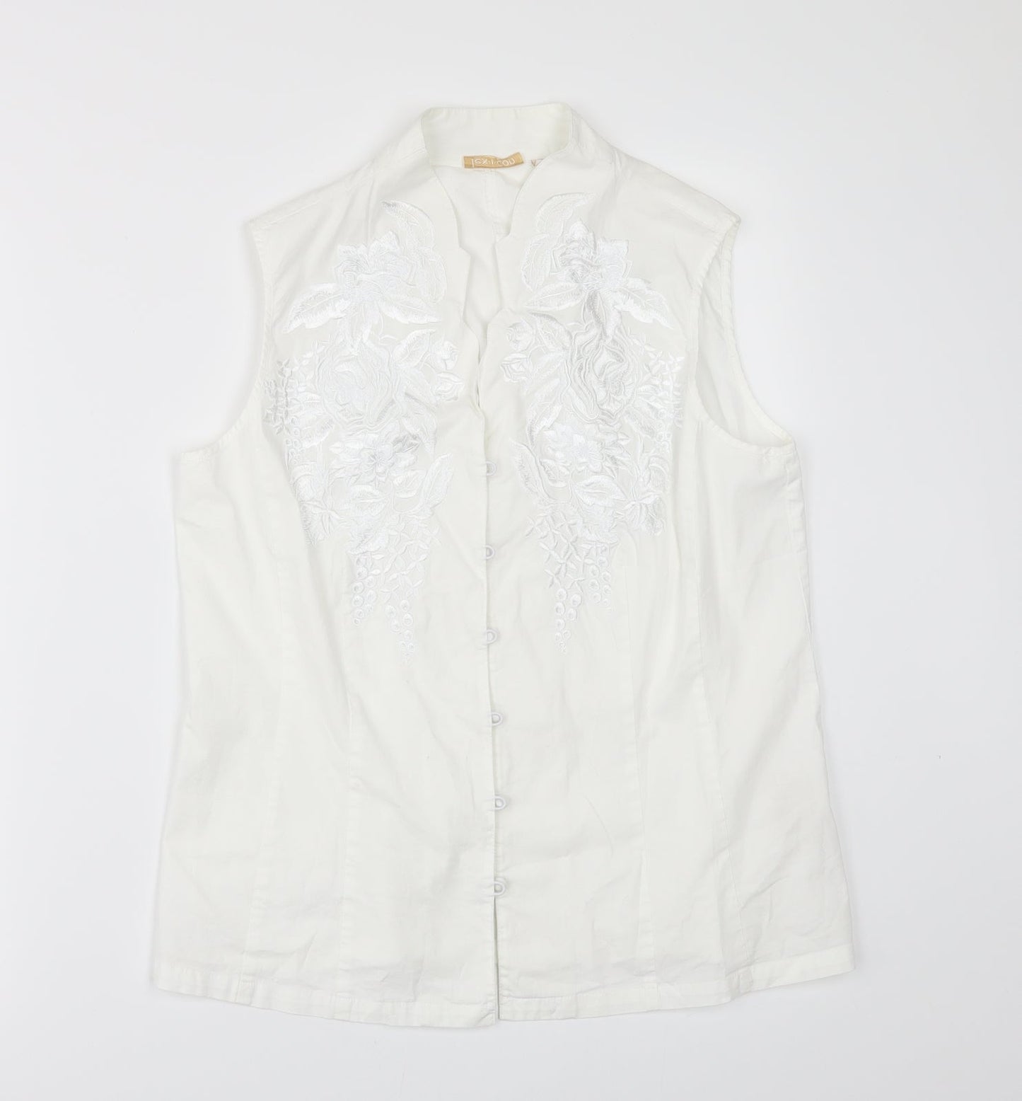 lex.i.con Womens White   Tunic Button-Up Size M