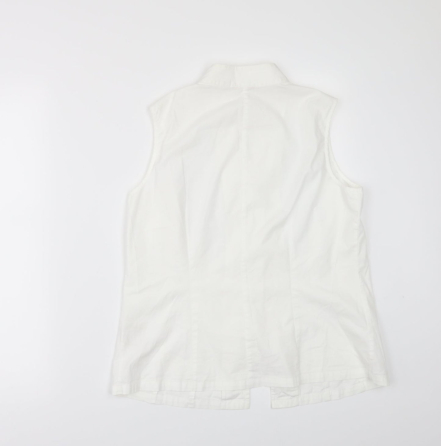 lex.i.con Womens White   Tunic Button-Up Size M