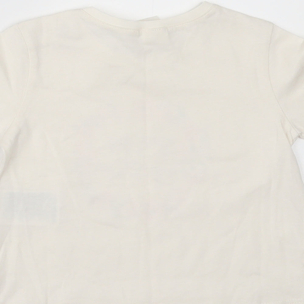 H&M Girls Ivory   Basic T-Shirt Size 3-6 Months  - HAPPY TOGETHER