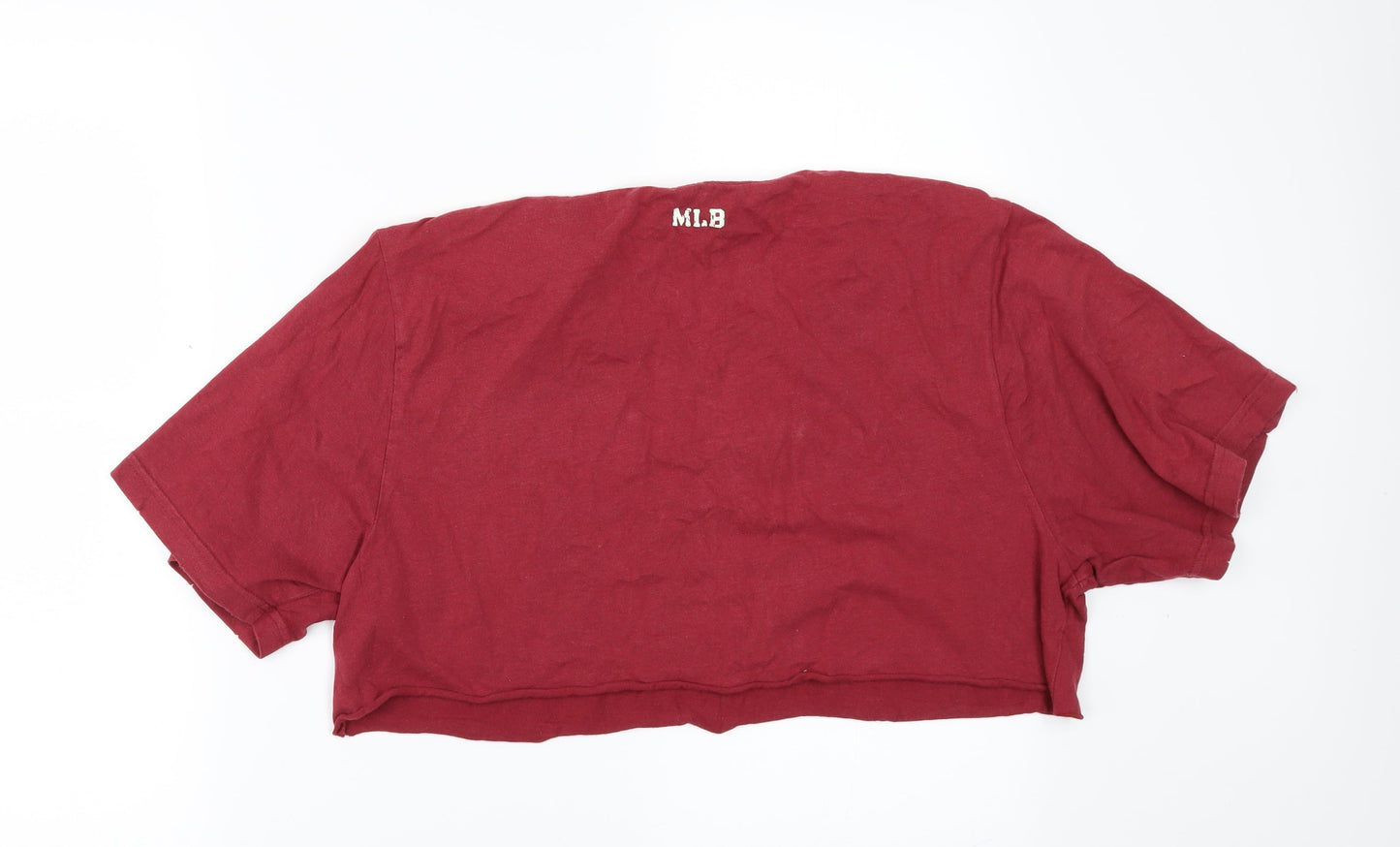 Major League Baseball Womens Red   Cropped T-Shirt Size XL  - Customised Cropped