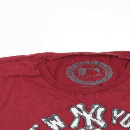 Major League Baseball Womens Red   Cropped T-Shirt Size XL  - Customised Cropped
