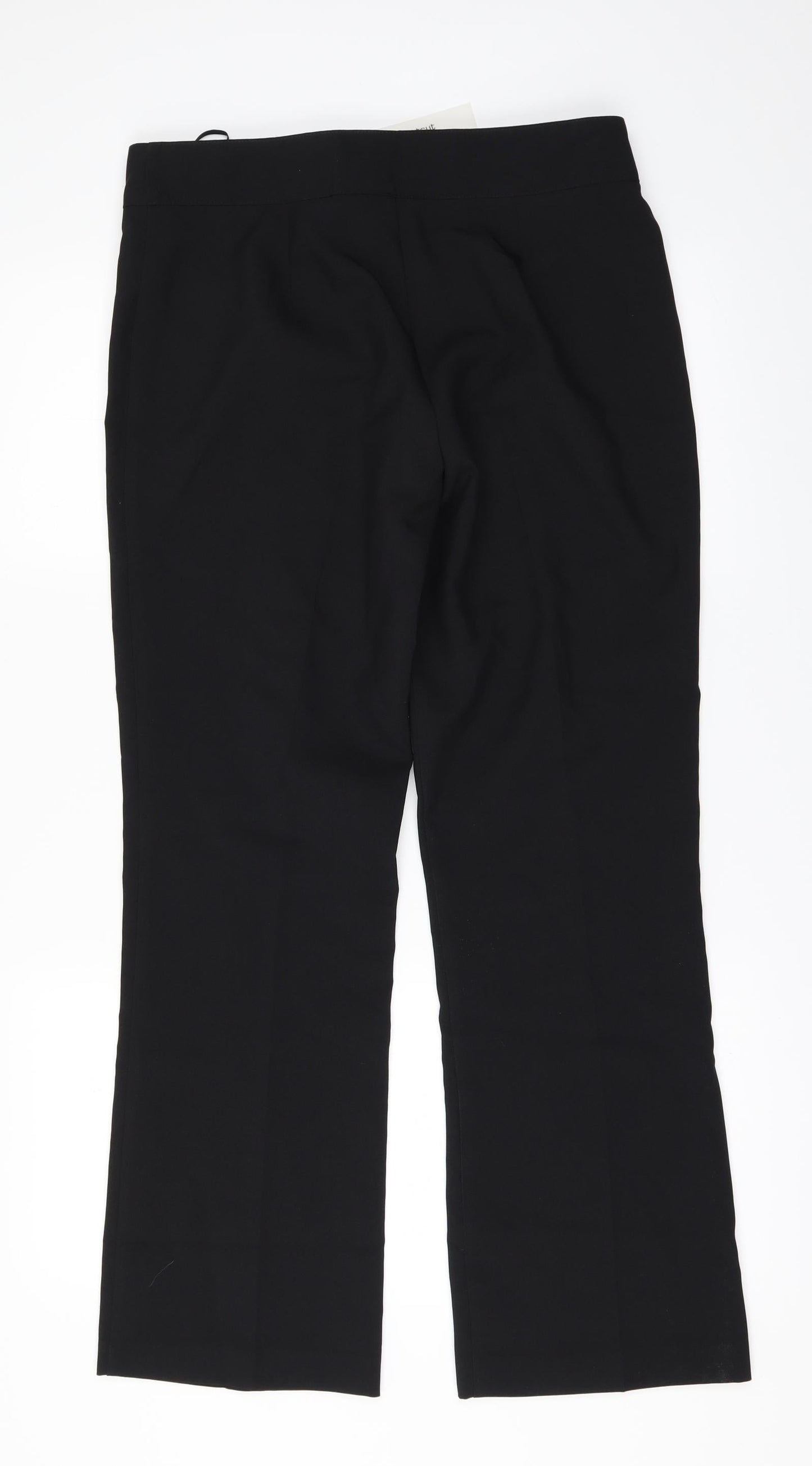 Womens UK Size 10 Papaya Regular Fit  Black Trousers