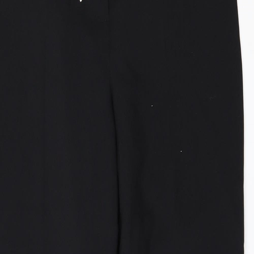 Womens UK Size 10 Papaya Regular Fit  Black Trousers
