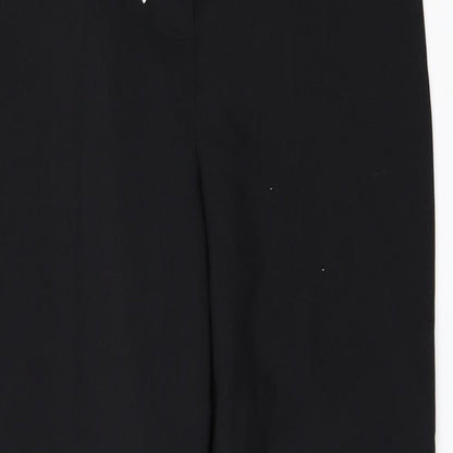 Womens UK Size 10 Papaya Regular Fit  Black Trousers