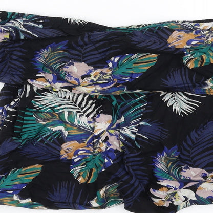 Miss Selfridge Womens Black Floral  Basic Blouse Size 10