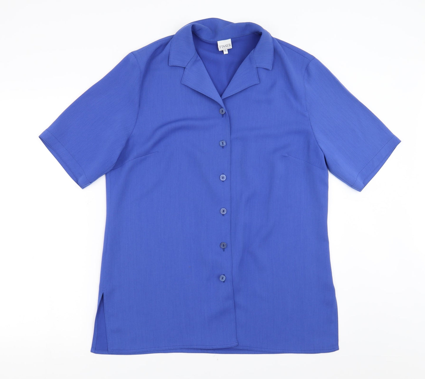 Fisser Womens Blue   Basic Blouse Size 12