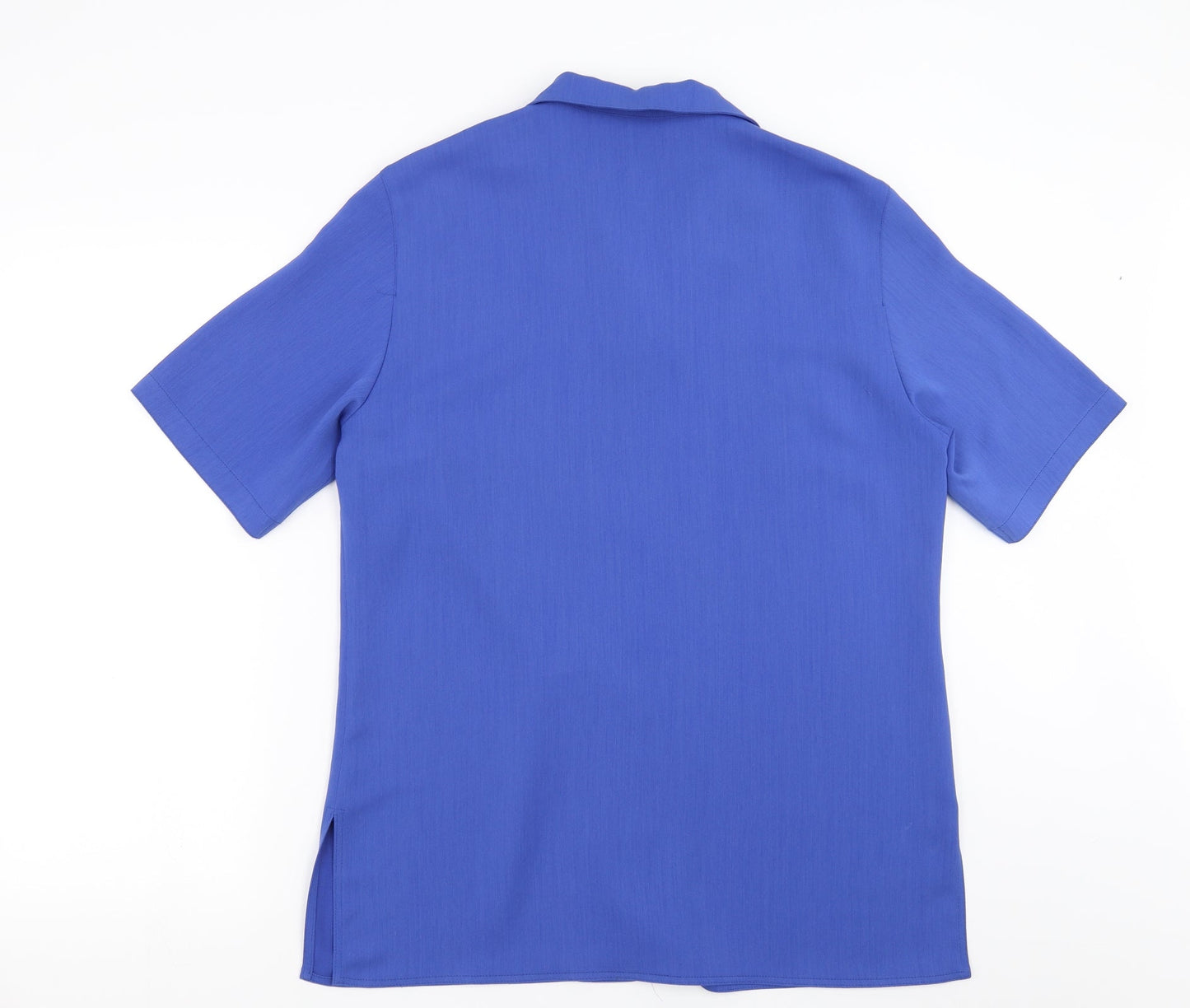 Fisser Womens Blue   Basic Blouse Size 12