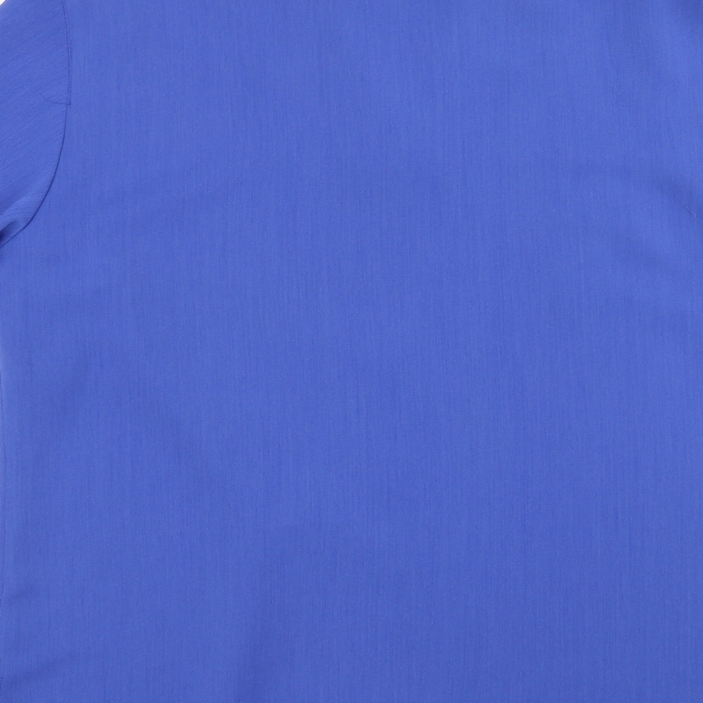 Fisser Womens Blue   Basic Blouse Size 12