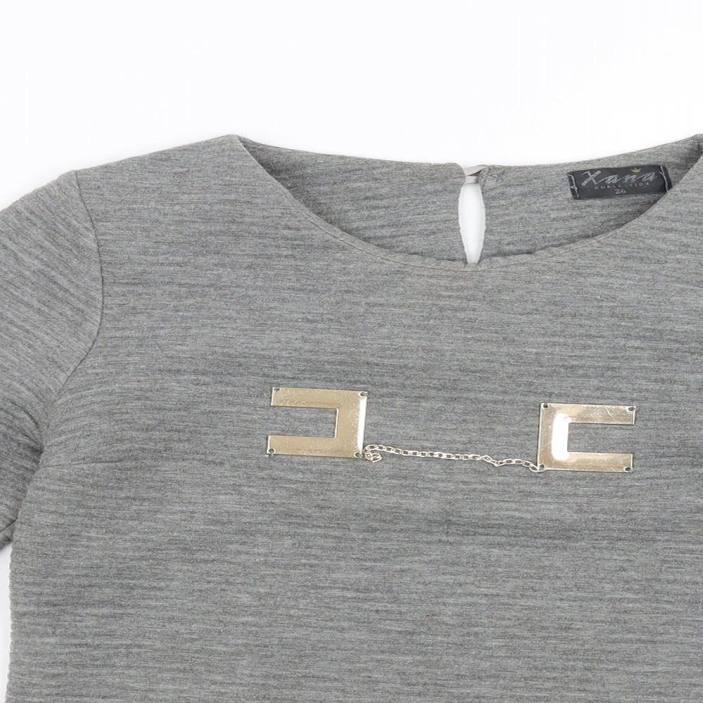 xana Womens Grey   Pullover Sweatshirt Size 8