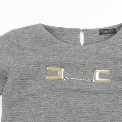 xana Womens Grey   Pullover Sweatshirt Size 8