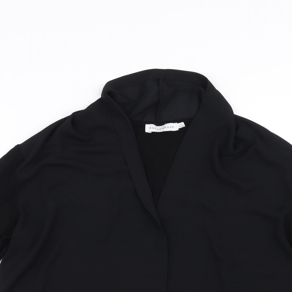 Paraphrase Womens Black   Basic Blouse Size L