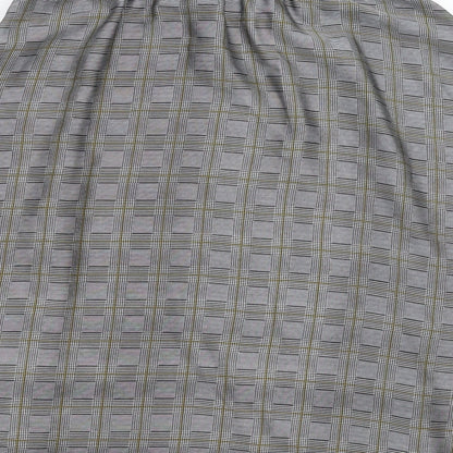 freequent Womens Grey Check  A-Line Skirt Size L