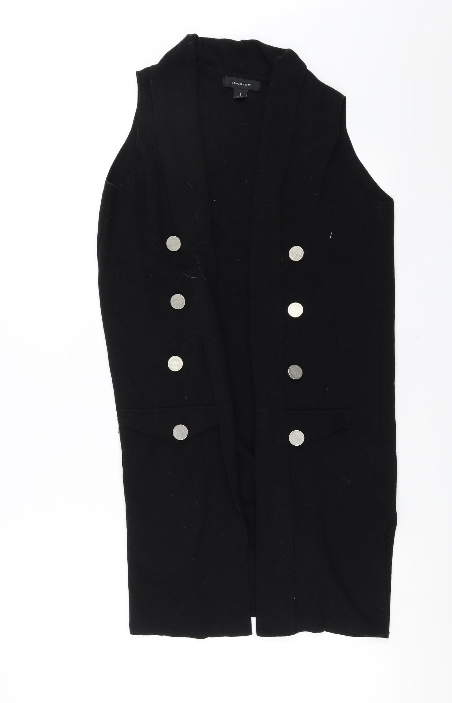 Primark Womens Black   Cardigan Jumper Size S  - Button Detail
