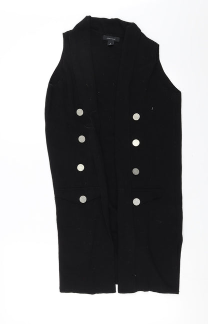 Primark Womens Black   Cardigan Jumper Size S  - Button Detail