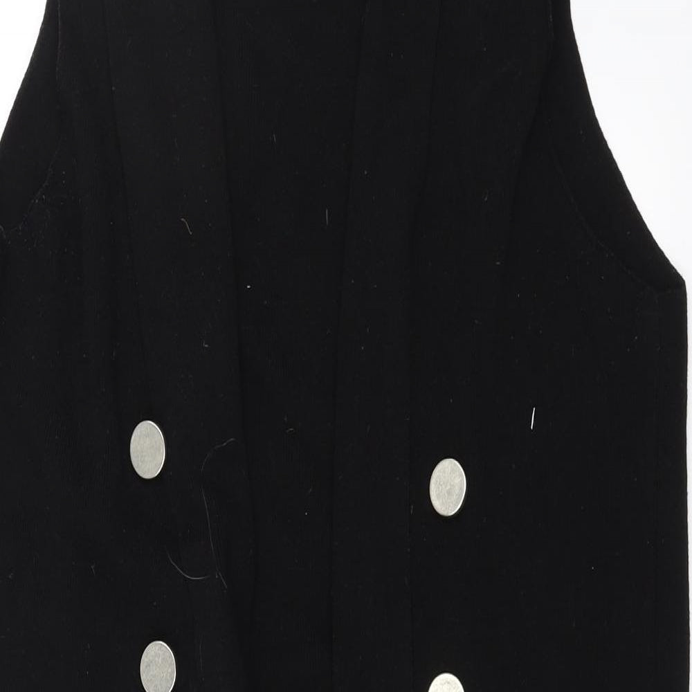 Primark Womens Black   Cardigan Jumper Size S  - Button Detail