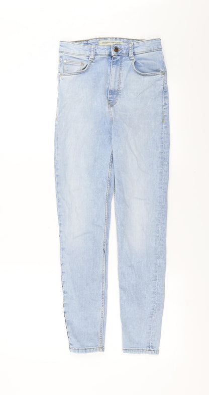 Zara Womens Blue  Denim Skinny Jeans Size 6 L27 in