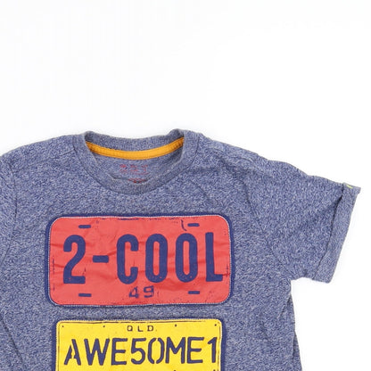 Preworn Boys Blue   Basic T-Shirt Size 4-5 Years  - cool awesome