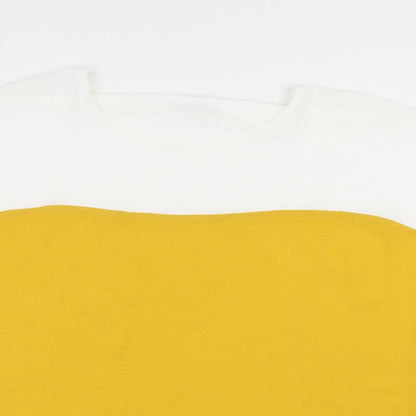 Nutmeg Womens Yellow   Basic Blouse Size 16