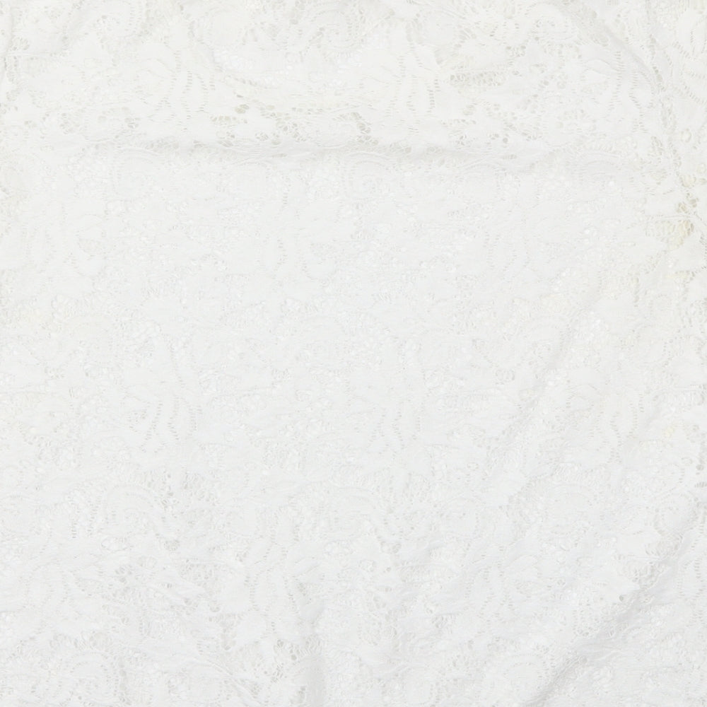 George Womens White   Basic T-Shirt Size 14