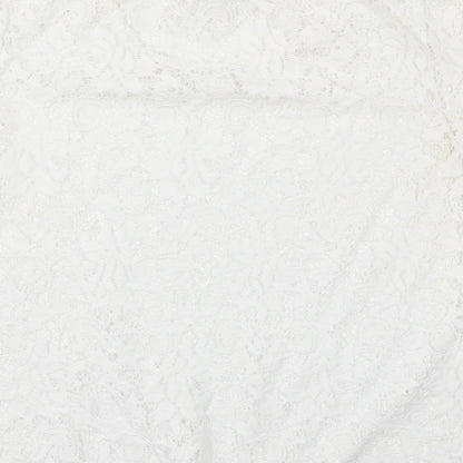 George Womens White   Basic T-Shirt Size 14