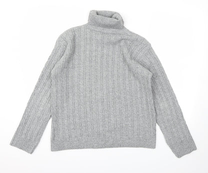 Preworn Womens Grey Houndstooth  Pullover Jumper Size M