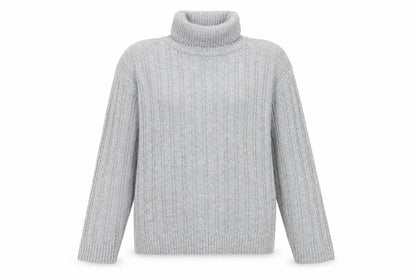 Preworn Womens Grey Houndstooth  Pullover Jumper Size M
