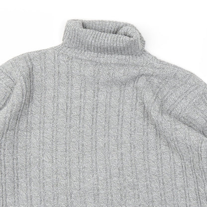 Preworn Womens Grey Houndstooth  Pullover Jumper Size M