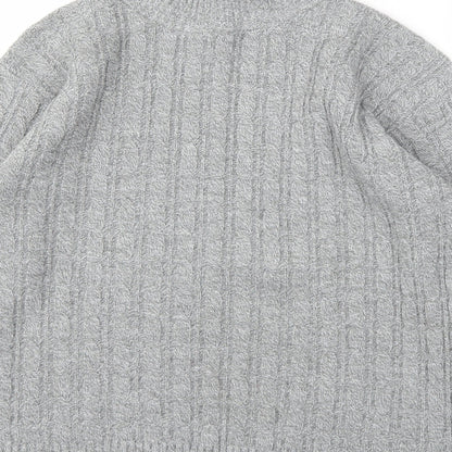 Preworn Womens Grey Houndstooth  Pullover Jumper Size M