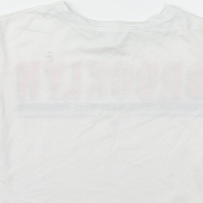 Primark Girls White   Basic T-Shirt Size 7-8 Years