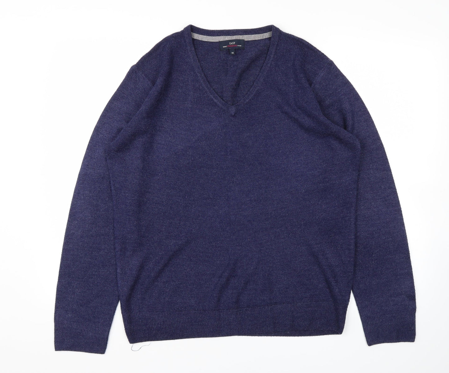 Mens UK Size M Easy Blue Pullover Sweatshirt