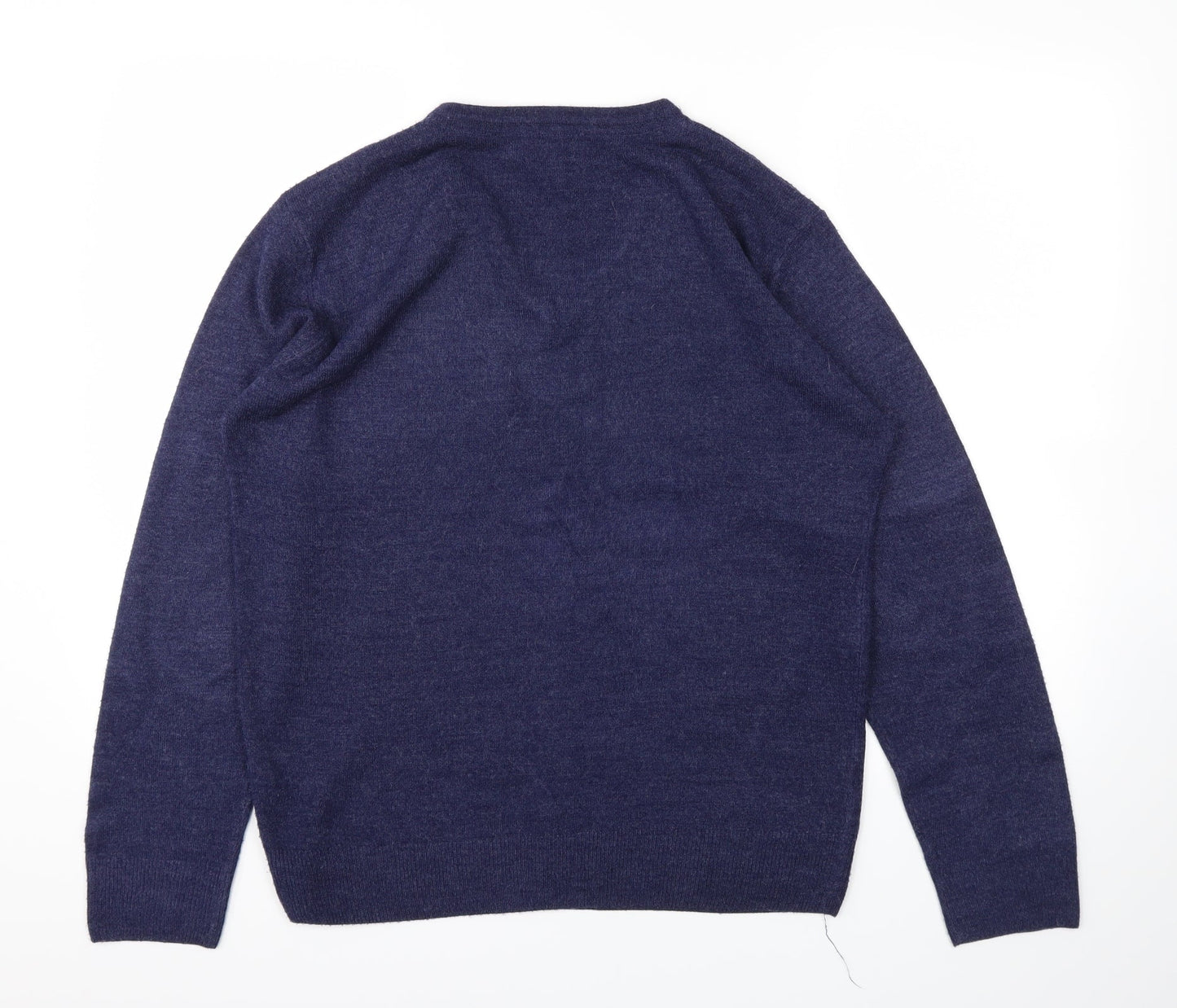Mens UK Size M Easy Blue Pullover Sweatshirt