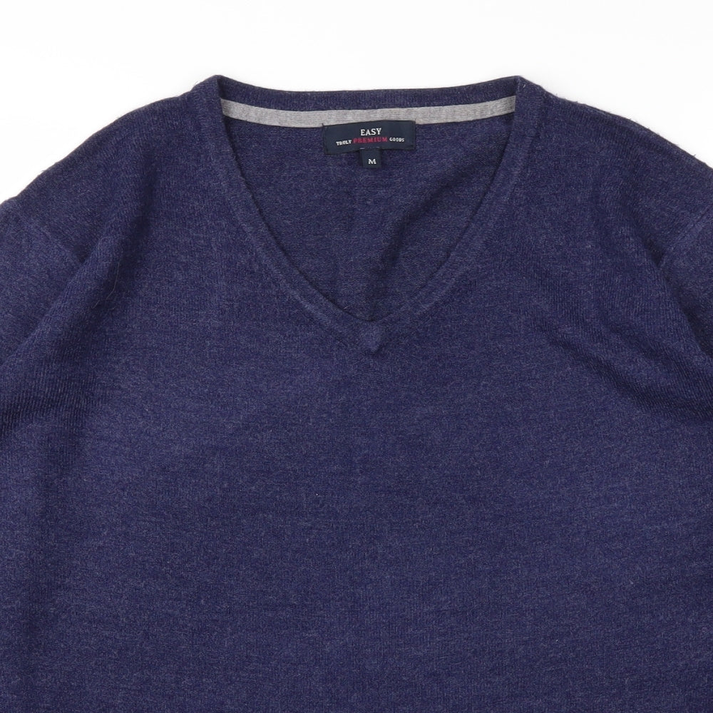 Mens UK Size M Easy Blue Pullover Sweatshirt