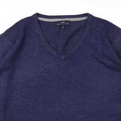 Mens UK Size M Easy Blue Pullover Sweatshirt